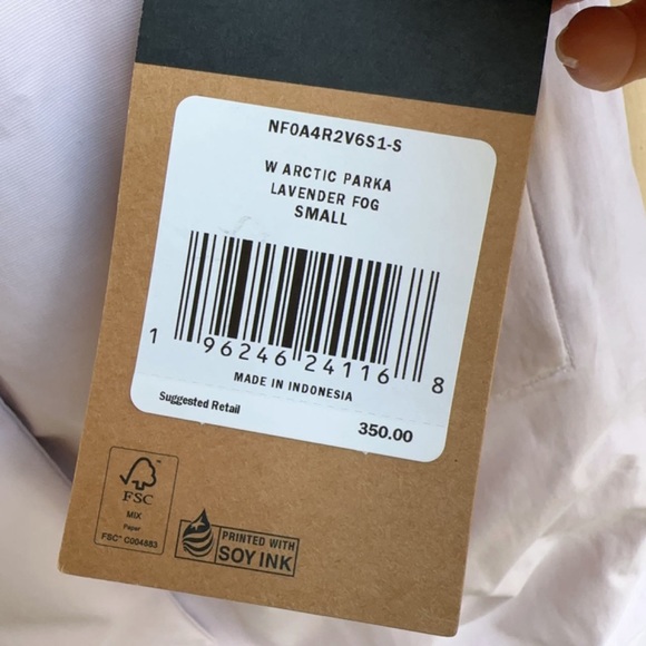 the north face women's Arctic parka color lavender fog - Picture 9 of 9